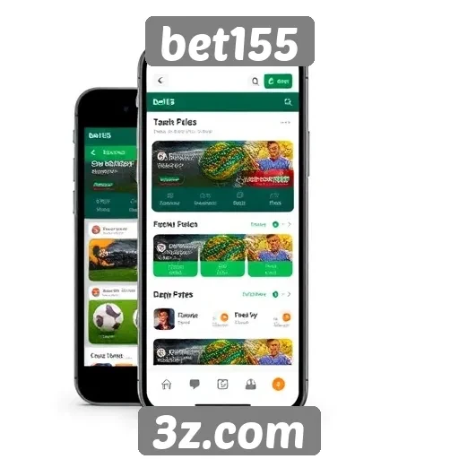 Navegação mobile no site de apostas bet155